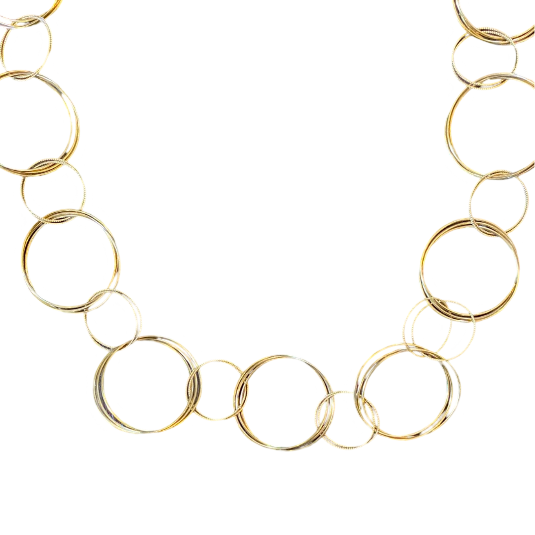 Large Handmade Chain 30" Necklace