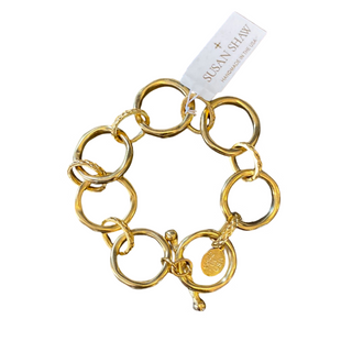 Gold Round Chain Bracelet