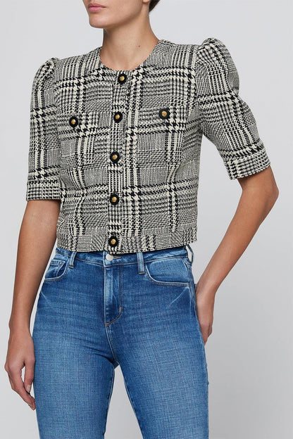 Allegra Short Sleeve Cropped Jacket
