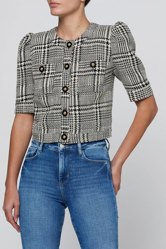 Allegra Short Sleeve Cropped Jacket