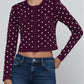 Polka Dot Kota Jacquard Cardigan