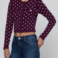 Polka Dot Kota Jacquard Cardigan