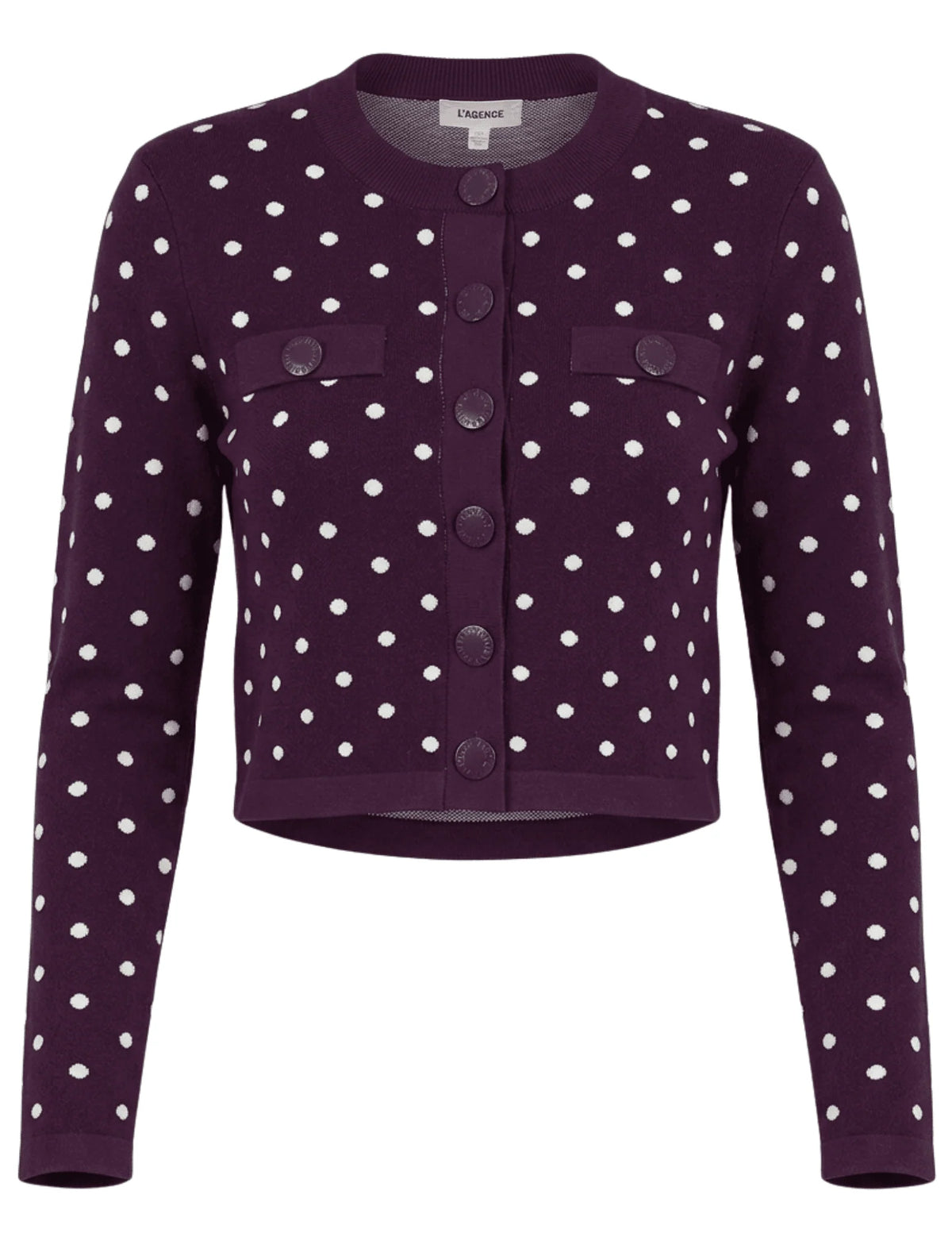 Polka Dot Kota Jacquard Cardigan