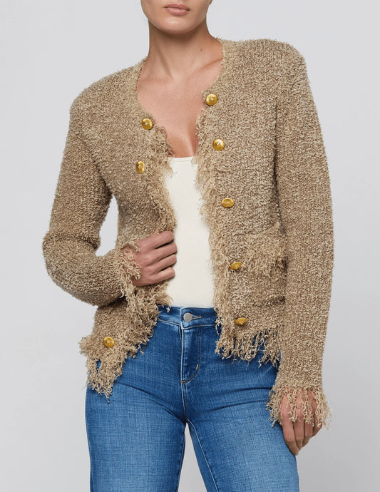 Mireille Fringe Knit Cardigan