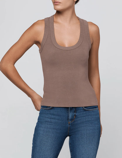 Shania Racerback Tank - Cardamom