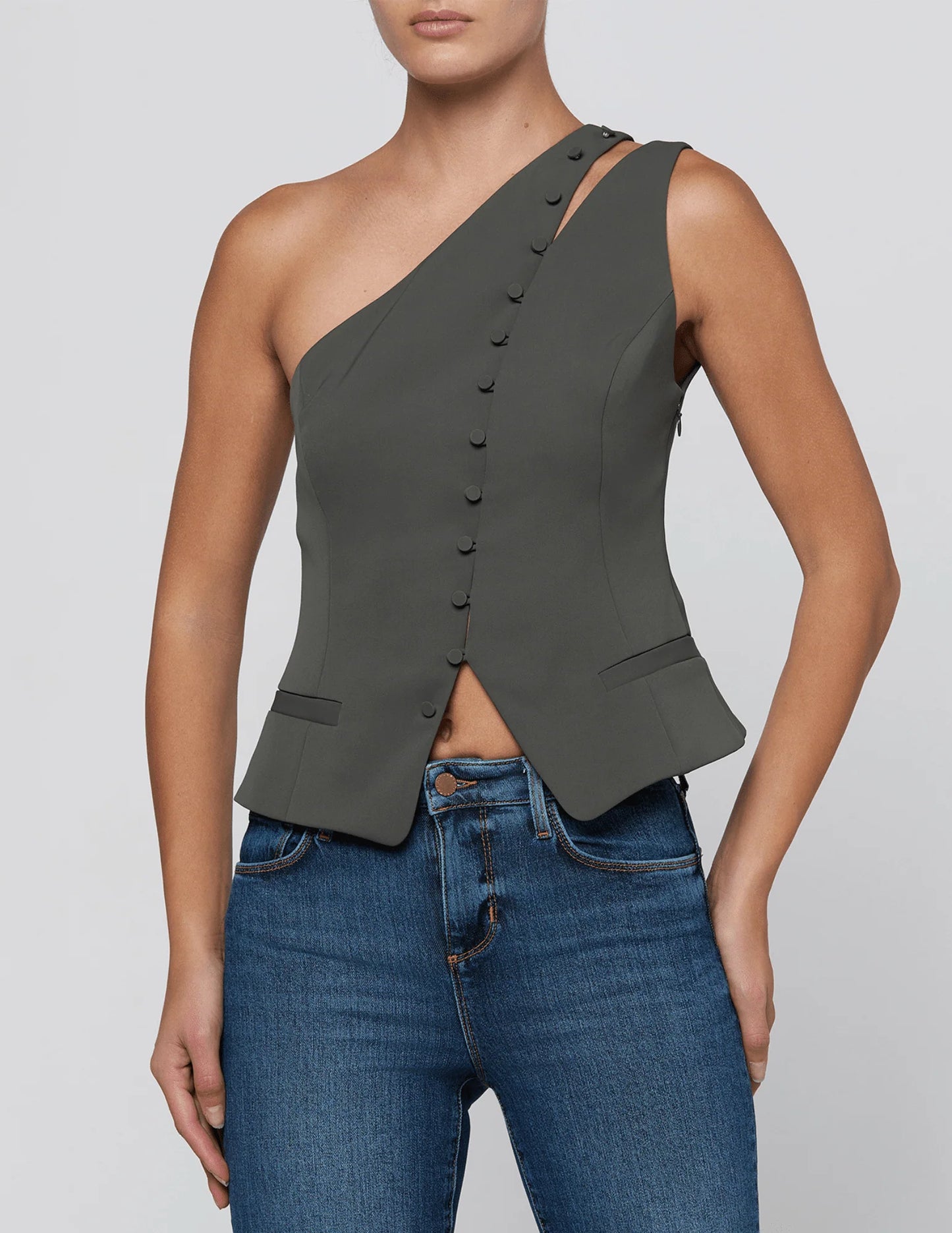 Zinnia One Shoulder Vest
