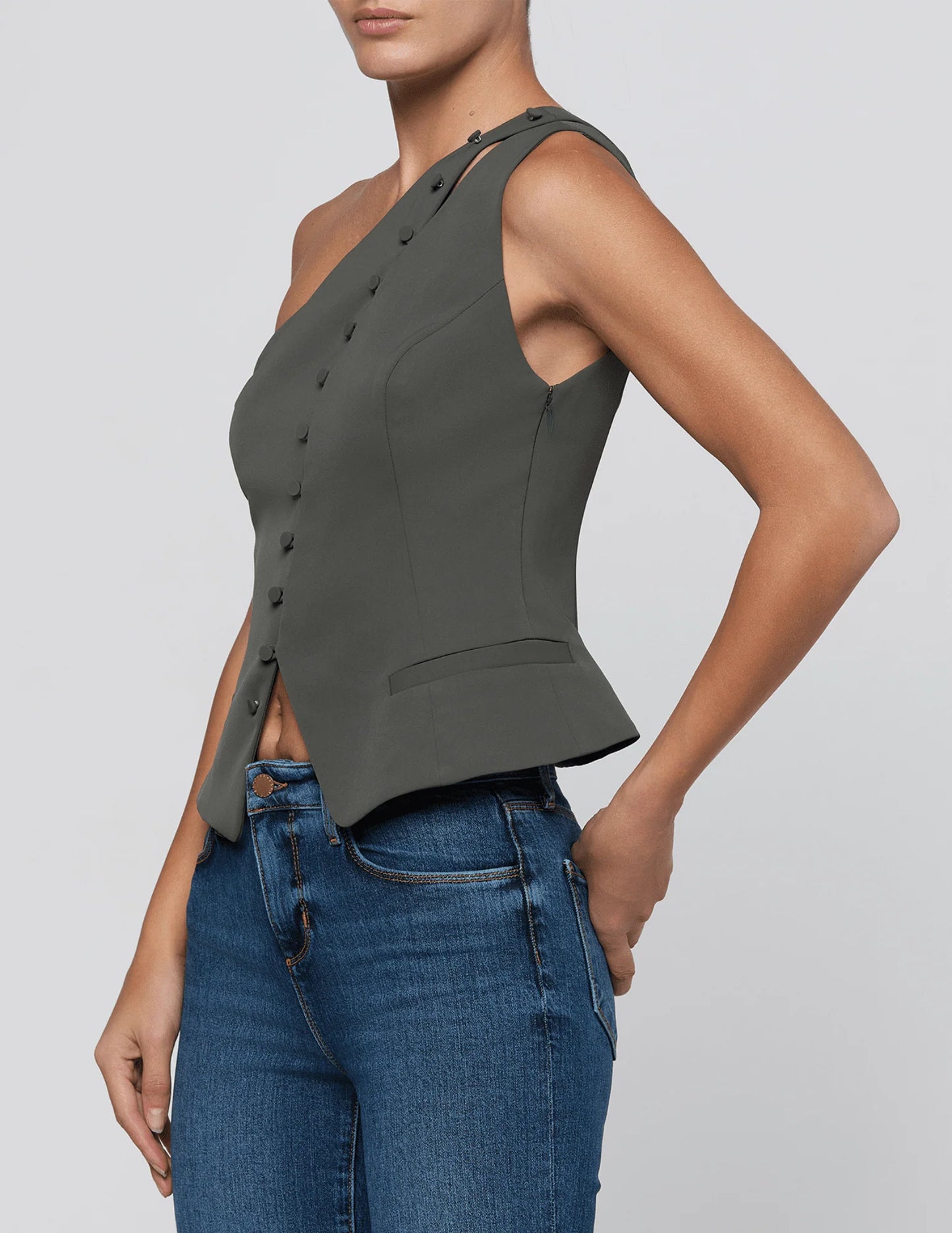 Zinnia One Shoulder Vest