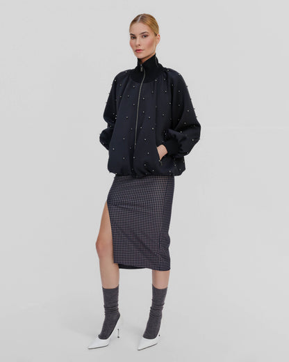 Black Leucothea Scuba Pearly Bomber