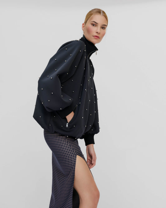 Black Leucothea Scuba Pearly Bomber