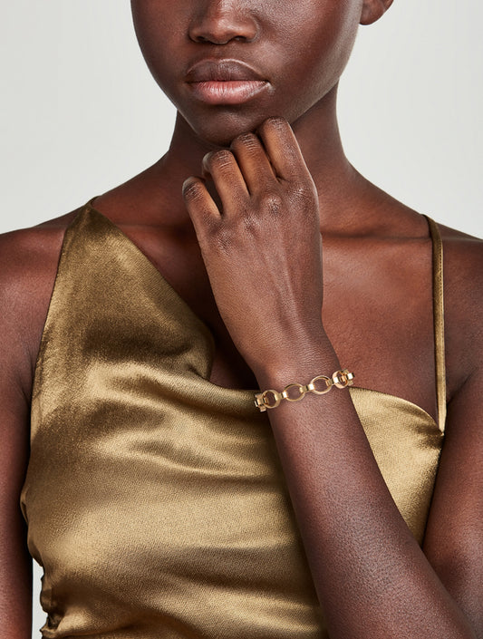 Oval Belly Chain Bracelet