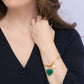 Audrey Heart Bracelet - Malachite
