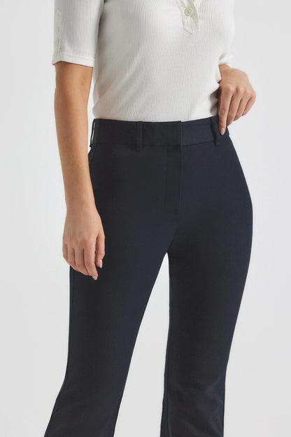 MIDNIGHT CROSBY CROP FLARE TROUSER