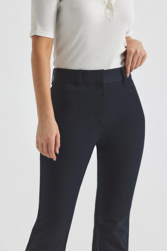 MIDNIGHT CROSBY CROP FLARE TROUSER