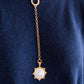 Gold Lariat Mother Of Pearl Pendant Necklace