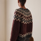 Burgundy Isaline Fair Isle Sweater