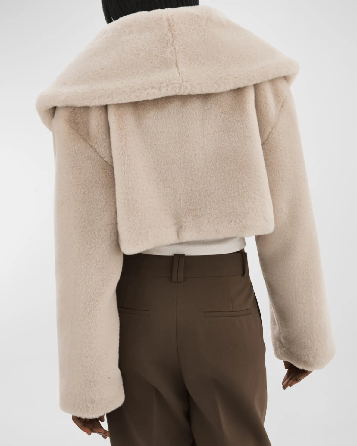 Danika Cropped Faux Fur Jacket