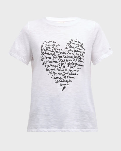 Je T'aime Heart Word Cloud Short-Sleeve T-Shirt