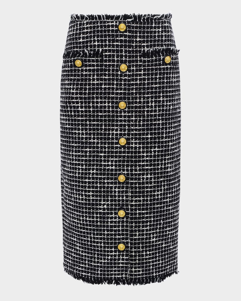 Tai Tweed Midi Skirt
