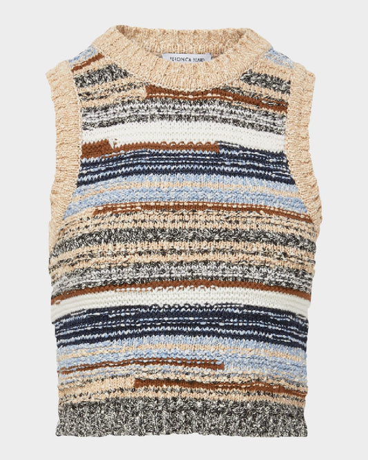 Jerrel Wool-Blend Cropped Tank Top