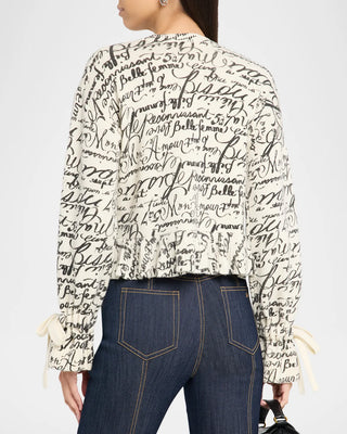 Cropped Love Journal Sweater