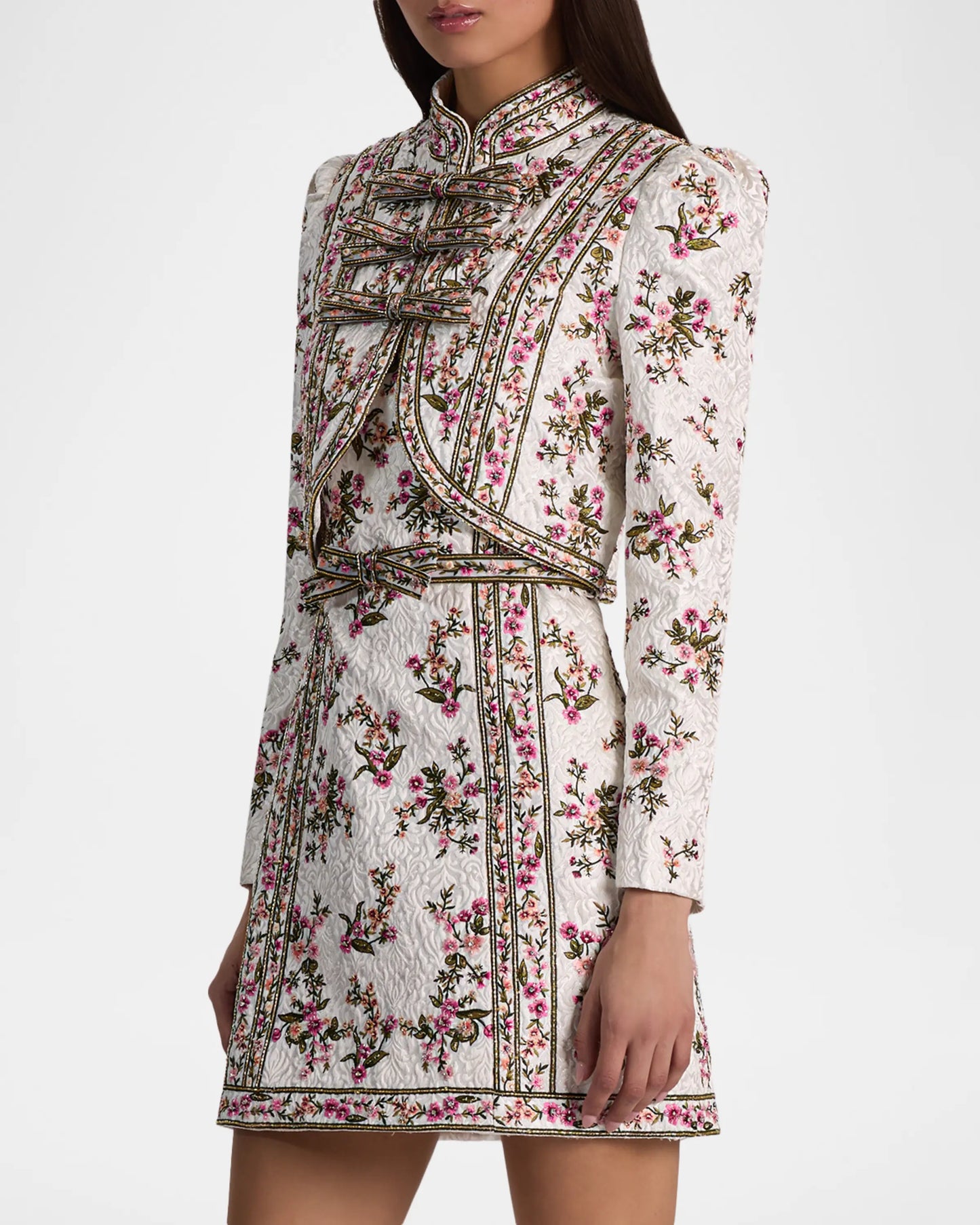 Ilaria Embroidered Cropped Jacket