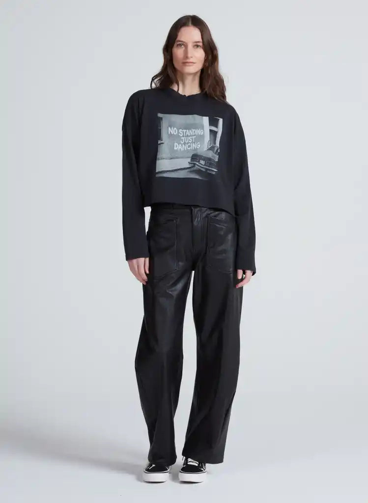 No Standing Just Dancing Cropped Long Sleeve