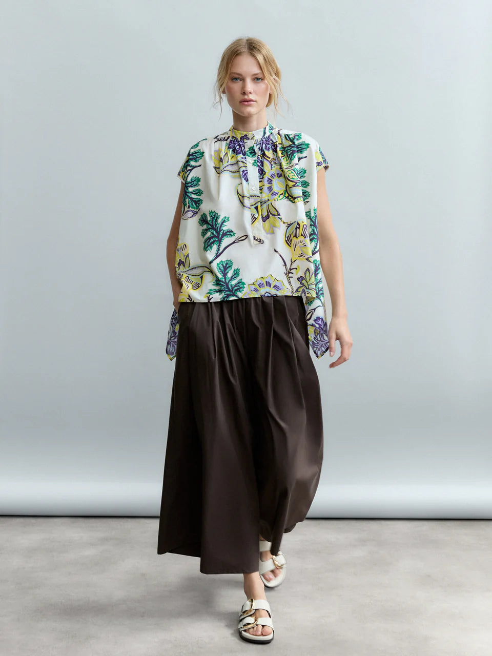 Air Drift Wide-Leg Culotte with Drawstring Waist