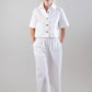 Bouton & Brume Elastic-Waist Cotton Palazzo Pants