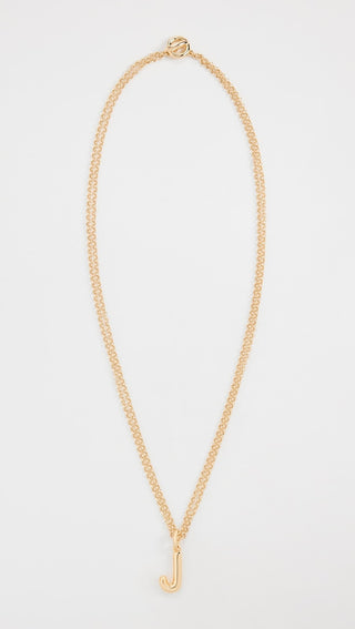 Itsy Bitsy Initial Charm Necklace- J