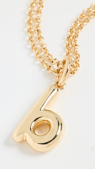 Itsy Bitsy Initial Charm Necklace- B
