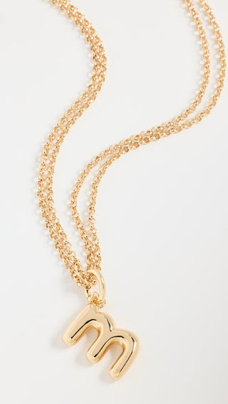 Itsy Bitsy Initial Charm Necklace- M