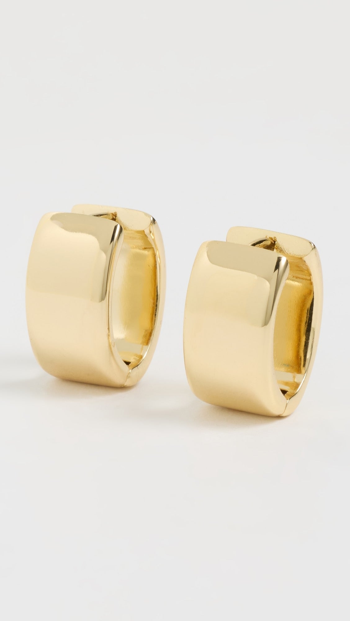 Puffy Hinged Huggie Earrings