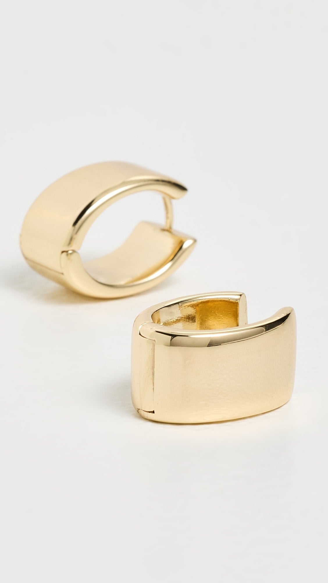Puffy Hinged Huggie Earrings