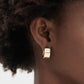 Puffy Hinged Huggie Earrings
