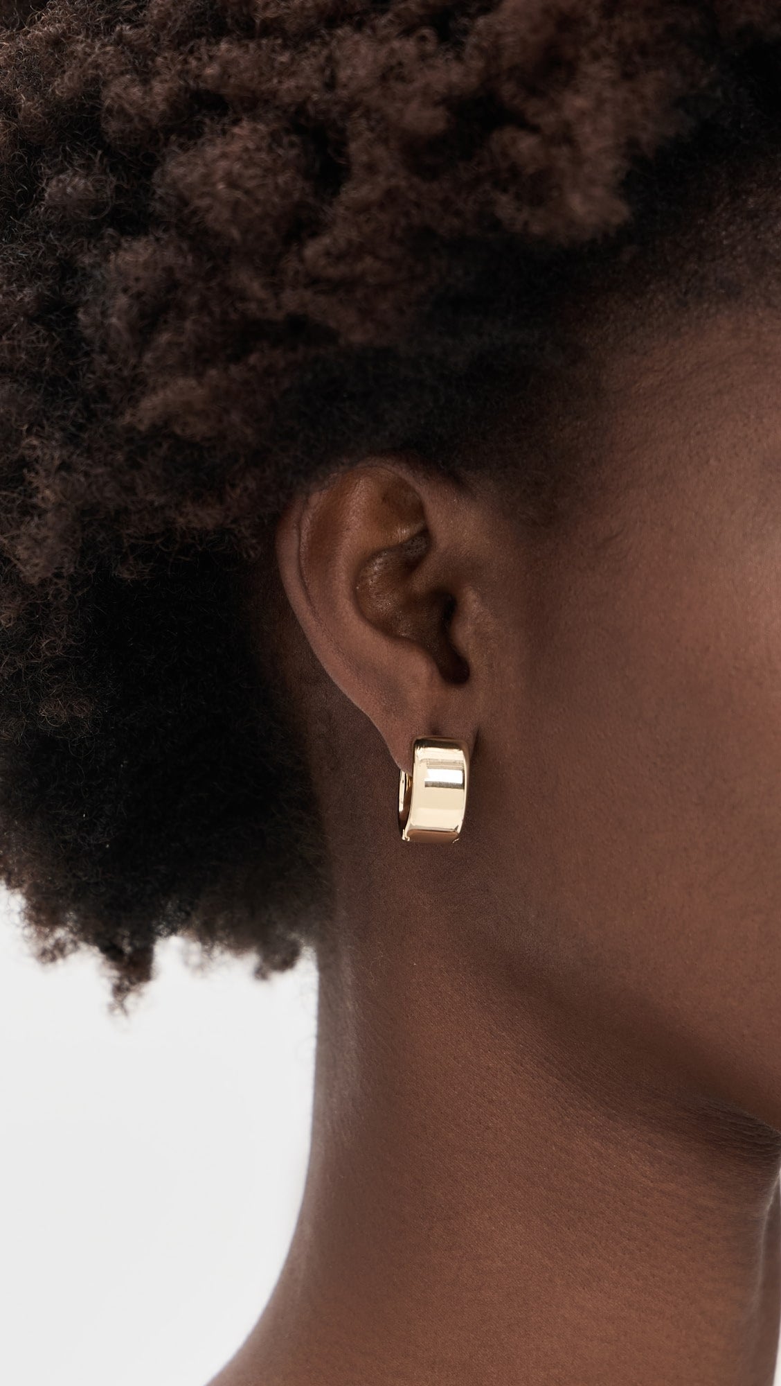 Puffy Hinged Huggie Earrings