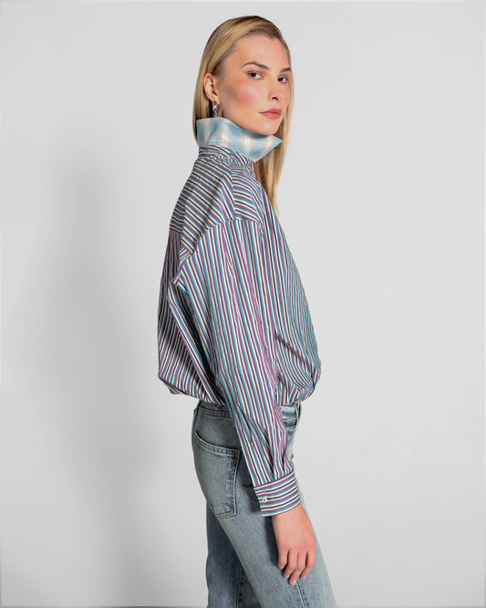 Teal Rhapso Blousant Shirt