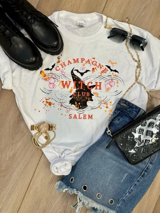 Champagne Witch Club Halloween T Shirt