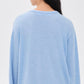 Blue V Neck Long Sleeve Sweater