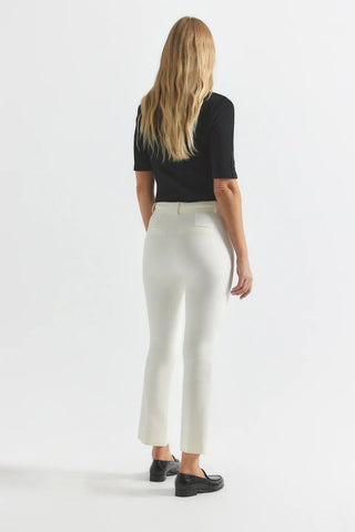 Crosby Crop Flare Trouser Soft White