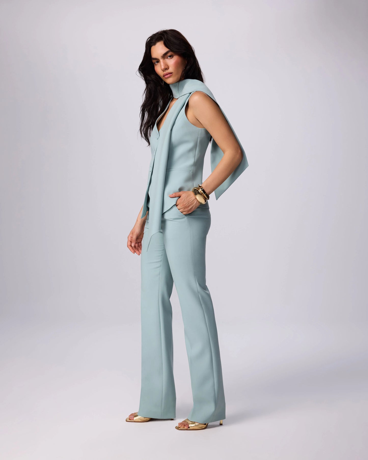 DAPHNE FRONT TIE VEST TOP