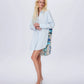 Echo Iris Print Back Shirtdress - Etherlight Bloom