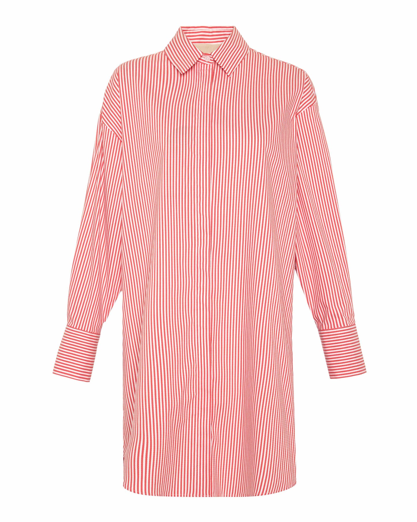 Echo Iris Print Back Shirtdress - Orion Bloom