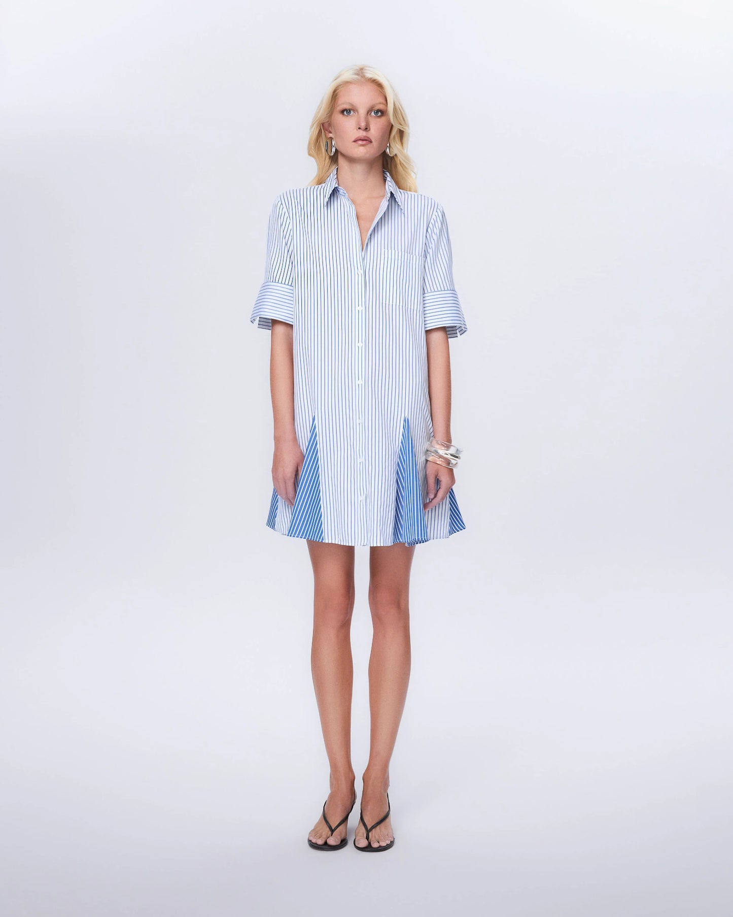 Echo Stripe Shirtdress
