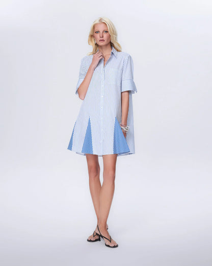 Echo Stripe Shirtdress