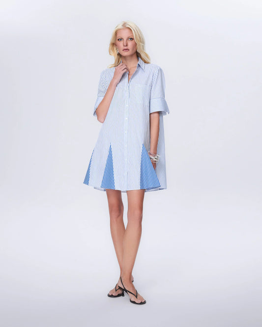 Echo Stripe Shirtdress