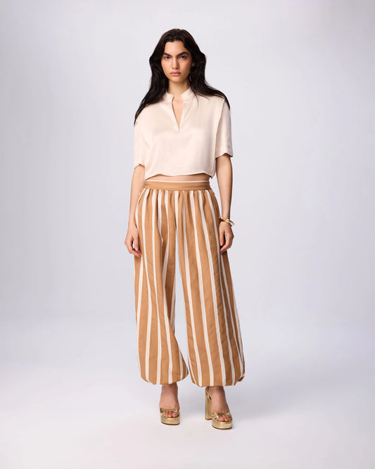 Phaenna Shoulder Pleat Blouse