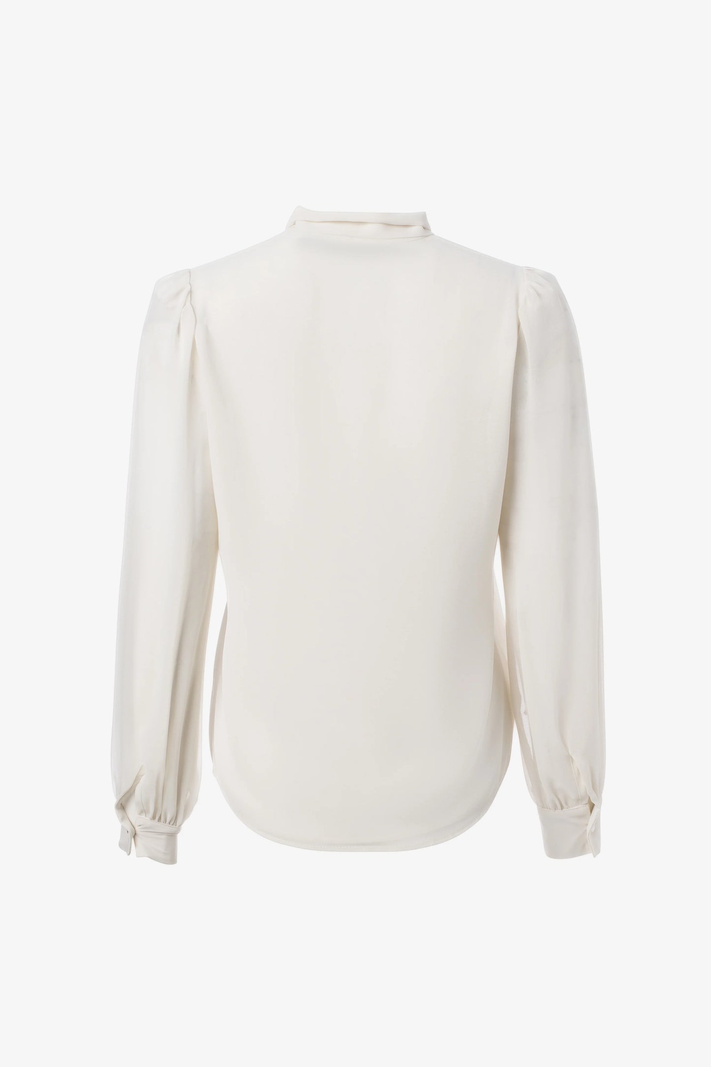 Tie neck long sleeve blouse