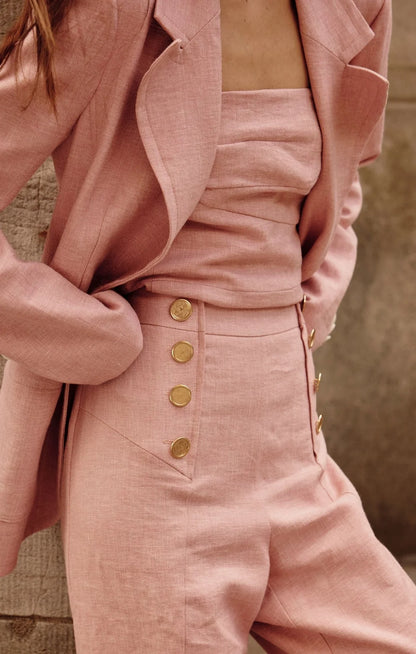 Pink Top With Detachable Straps