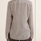 Brown Stripe Gaia Slim Shirt