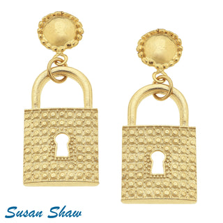 Gold Dotted-Top Lock Er